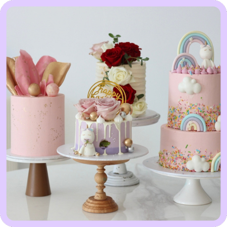 selection of cakes